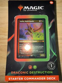 magic the gathering Draconic Destruction, Starter Commander Deck Factory Sealed - Image 1