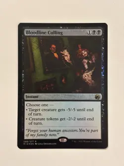 Bloodline Culling Innistrad: Midnight Hunt Foil Magic the Gathering MTG - Image 1