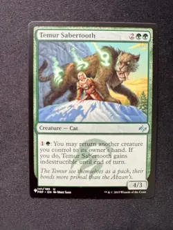 TEMUR SABERTOOTH - Magic: The Gathering - NM/M - Image 1