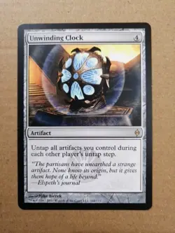 MTG Unwinding Clock - New Phyrexia - Lightly Played Like Your Stepsister - Image 1