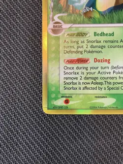 Pokemon EX Dragon Frontiers Snorlax Holo Card 10/101 Rare - Image 2