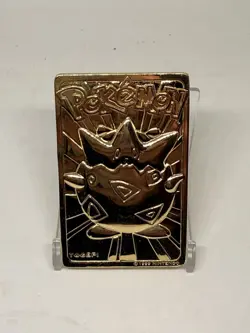 Pokemon Togepi Burger King 23k Gold Plated Trading Card 1999 Nintendo - Image 1