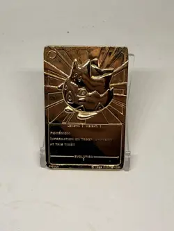 Pokemon Togepi Burger King 23k Gold Plated Trading Card 1999 Nintendo - Image 2