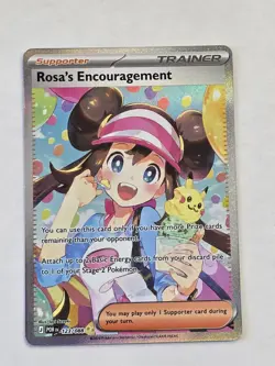 Rosa’s Encouragement 115/080 SAR Special Art Rare Pokemon TCG NM - Image 1