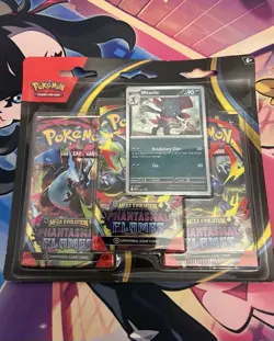 Pokemon TCG - Phantasmal Flames - 3 Pack Blister - Weavile - Brand New Sealed - Image 1