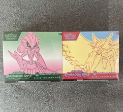 Pokemon Center Exclusive Paradox Rift Elite Trainer Box ETB Pair Set Of 2 Sealed - Image 1