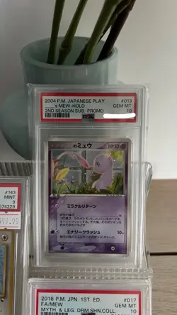 _____'s MEW PSA 10 2004 JAPANESE PROMO 013/PLAY HOLO 2ND SEASON SUB. POKEMON - Image 1