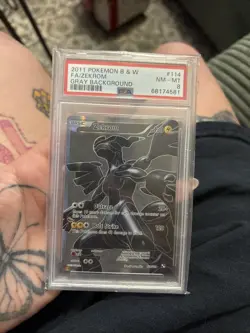 2002 Pokemon English Black White Zekrom PSA 8 Nm Mint #114 full art - Image 1
