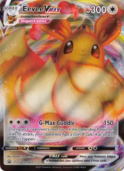 Eevee VMAX SWSH087 Black Star Promo Shining Fates NM Pokemon TCG - Image 1