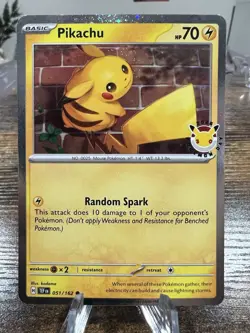 Pokemon TCG Pikachu Pokemon Day 2026 Stamped Promo - Image 1