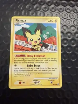 Pichu 25/99 Rare Non Holo Pokemon Card 2009 Platinum Arceus LP - Image 1