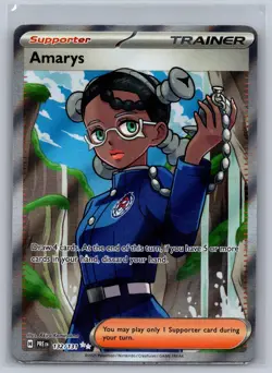 Amarys 132/131 Holo Ultra Rare Prismatic Evolutions Pokemon Near Mint - Image 1
