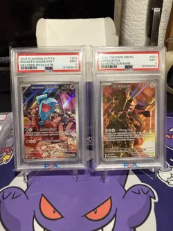 PSA 9 Lot Of 2025 Pokemon DRI EN Zamazenta IR And Rocket’s Wobbuffet Promo - Image 1