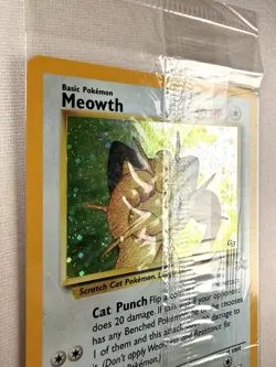 Pokemon TCG Meowth Wotc Promo 10/53 Holo Promo Basic English SEALED - Image 2