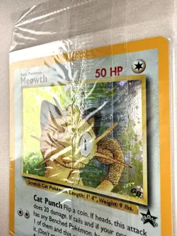 Pokemon TCG Meowth Wotc Promo 10/53 Holo Promo Basic English SEALED - Image 3