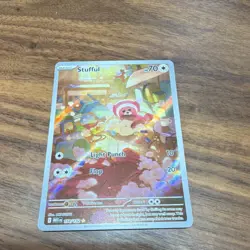 Pokemon Stufful 154/132 Me01: Mega Evolution Illustration Rare Holo 70 HP - Image 1