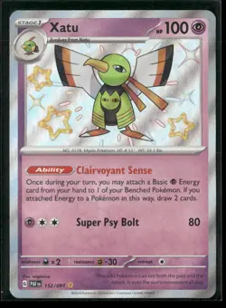 Xatu 152/091 Shiny Rare Paldean Fates Pokemon NM/M - Image 1