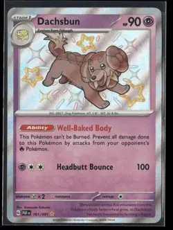 Dachsbun 161/091 Shiny Rare Paldean Fates Pokemon NM/M - Image 1