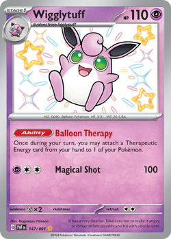 Wigglytuff 147/091 Shiny Rare Paldean Fates Pokemon NM/M - Image 4