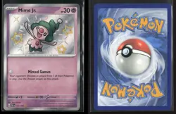 Mime Jr. 157/091 Shiny Rare Paldean Fates Pokemon NM/M - Image 3