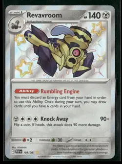 Revavroom 193/091 Shiny Rare Paldean Fates Pokemon NM/M - Image 1