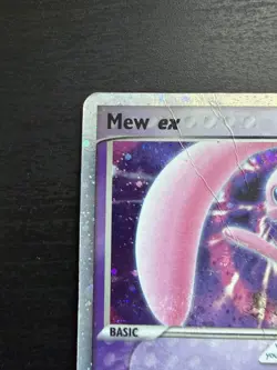 Pokemon Mew ex 100/110 Ex Holon Phantoms English Ultra Rare Holo Vintage swirl - Image 2
