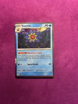 Pokemon TCG Starmie Scarlet & Violet - 151 121/165 Holo Rare NM - Image 1
