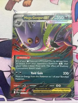 Pokemon TCG Mega Gengar EX 056/094 Ultra Rare Holo Phantasmal Flames - Image 3