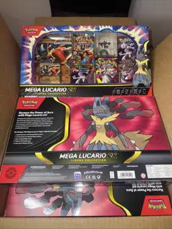 Pokemon TCG Mega Lucario ex Premium Figure Collection Box Factory Sealed - Image 3