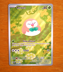 pokemon perfect order rowlet holo 90/88~ rare ~near mint pack fresh - Image 1