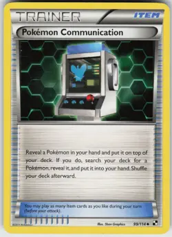 Played Pokemon Communication 99/114 Uncommon Black and White - Image 1