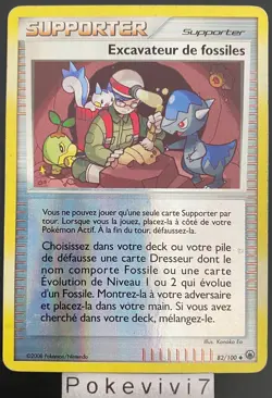 Carte Pokemon EXCAVATEUR DE FOSS 82/100 REVERSE Diamant et Perle D&P FR OCCASION - Image 1