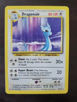 Pokemon Dragonair Base Set 18/102 Unlimited Rare - Image 1