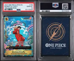 2024 ONE PIECE MONKEY D. LUFFY TREASURE RARE (TR) OP08 TWO LEGENDS PSA 10 - Image 3