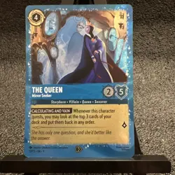 Disney Lorcana TCG: The Queen Mirror Seeker 12/P3 Glimmer Foil Costco Promo - Image 1