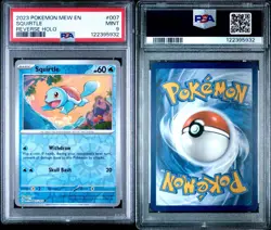 2023 POKEMON MEW EN-151 #007 SQUIRTLE REVERSE HOLO | PSA 9 | - Image 3