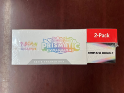 Pokemon Scarlet & Violet Prismatic Evolutions ETB & Booster Bundle Costco 2-Pack - Image 3