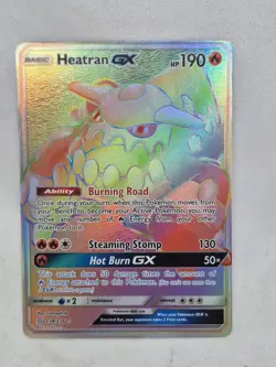 Heatran GX (Secret) 238/236 Sm-Unified Minds Holo Pokemon TCG - NM - Image 1