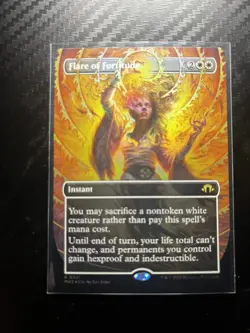 MTG Flare of Fortitude - Foil - Borderless, NM-Mint, English Modern Horizons 3 - Image 1