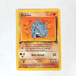 Pokemon TCG Rhyhorn Wizards Of The Coast First Edition Jungle Set Card #61/64 - Image 3