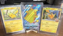 Pokemon TCG Pikachu Surfing Pikachu VMAX Card Lot 3 Nintendo Holo English - Image 1