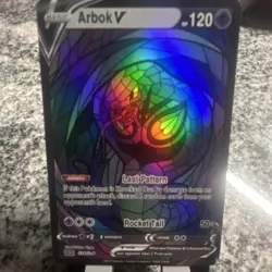 Pokemon TCG Arbok V 024/S-P Fan/Alt art Full Stained glass holo - Image 1