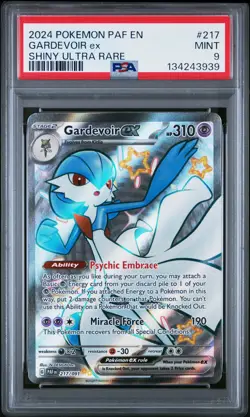2024 Pokemon Paf En-Paldean Fates #217 Gardevoir Ex Shiny Ultra Rare PSA 9 - Image 1