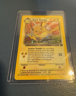 Dark Raichu - 83/82 - Pokemon Team Rocket Unlimited Holo Rare Card WOTC NM- - Image 3