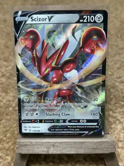 Pokemon Scizor V 118/189 Ultra Rare Holo Darkness Ablaze NM/M - Image 1