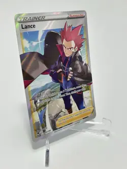 Pokemon LANCE 192/195 | SWSH12: Silver Tempest | Holofoil Ultra Rare FULL ART NM - Image 2