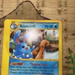 Pokemon TCG 2002 Azumarill 4/147 Aquapolis Regular NON HOLO Card - Image 3