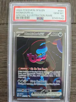 2024 Pokemon SF a en Munkidori EX SPECIAL ILLUSTRATION RARE PSA 10 Gem MT - Image 1