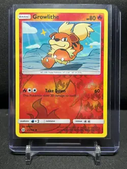 Growlithe 21/149 Reverse Holo Pokemon 2017 Sun & Moon LP - Image 1