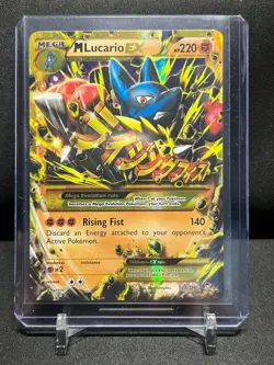 M Lucario EX 113/111 Secret Rare Holo Pokemon 2014 XY Furious Fists - LP - Image 1
